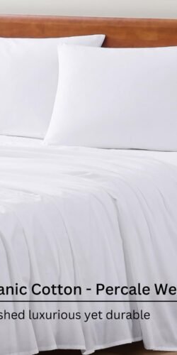 LANE LINEN Eco Friendly 100% Organic Cotton Queen Sheet Set - Image 4