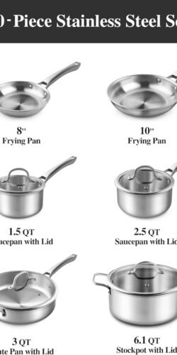 Stainless Steel Cookware Set - Image 2