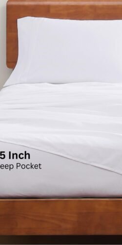 LANE LINEN Eco Friendly 100% Organic Cotton Queen Sheet Set - Image 6