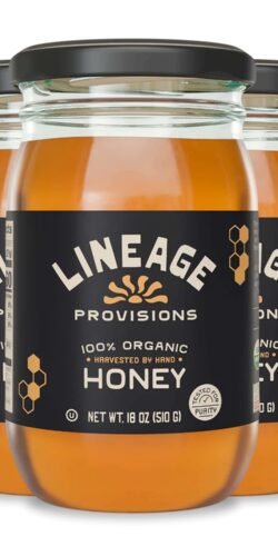 Lineage Provisions 100% Organic Raw Unfiltered Honey