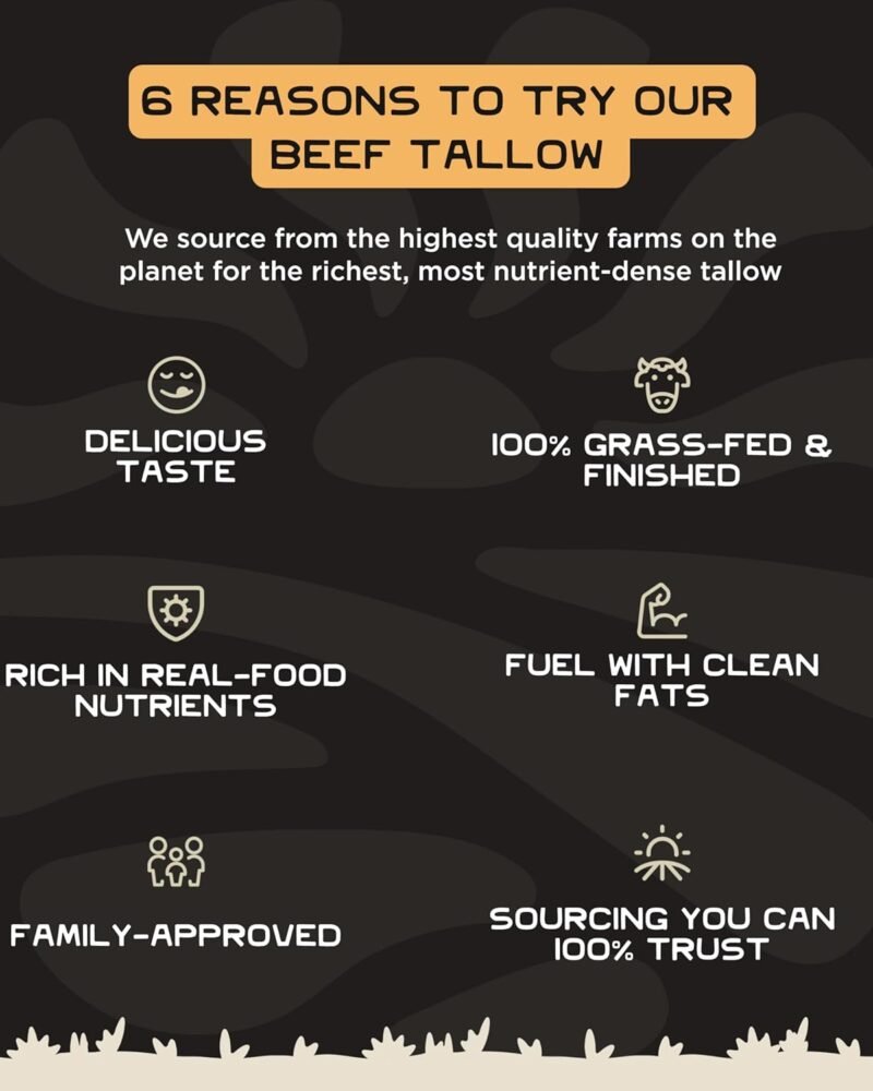 Lineage Provisions 100% Grass-Fed & Finished Beef Tallow - Image 6