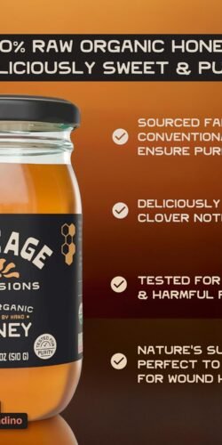 Lineage Provisions 100% Organic Raw Unfiltered Honey - Image 3