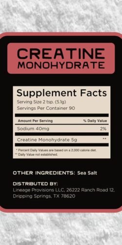 Micronized Creatine Monohydrate with Sea Salt - Image 2
