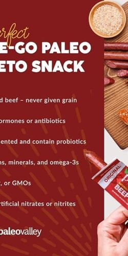 Paleovalley 100% Grass Fed Original Beef Sticks - Image 4